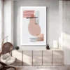 tableau design couleur salon blanc