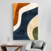 tableau design couleurs mur blanc