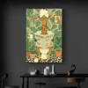 tableau girafe wc bureau noir 1.webp