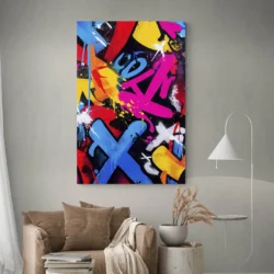 tableau graffiti street art salon boheme 1.webp