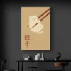 tableau japonais chat bureau noir 1.webp