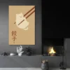 tableau japonais chat salon moderne noir 1.webp