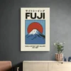 tableau japonais mont fuji mur sombre 1.webp