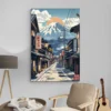 tableau japonais paysage salon beige 1.webp