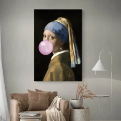tableau la jeune fille a la perle salon boheme 1.webp