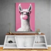 tableau lama salon gris 1.webp