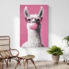 tableau lama salon plante 1.webp