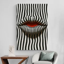 tableau levres mur blanc 1.webp