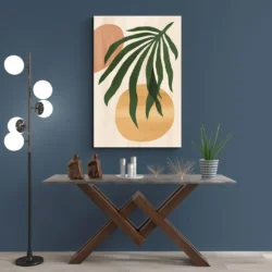 Tableau Style Minimaliste mur bleu