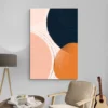 tableau pastel abstrait salon beige