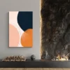 tableau pastel abstrait salon pierre