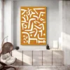 tableau paul klee orange salon blanc 1.webp