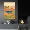 tableau paysage boheme salon moderne noir 1.webp