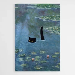 Tableau de chat noir