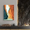 tableau peinture paysage abstrait salon pierre