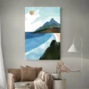 tableau peinture paysage marin salon boheme