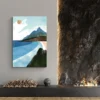 tableau peinture paysage marin salon pierre