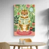 tableau tigre wc salle a manger 1.webp