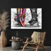 tableau20street20art20basket mur noir.webp