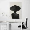 Peinture Femme Africaine de Dos portrait 2 3 4.webp