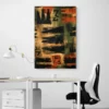 Tableau Africain Abstrait portrait 2 3 4.webp