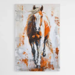 Tableau Cheval Orange 1.webp