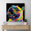 Tableau Chien Pop Art carre 3.webp