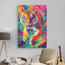 Tableau Felin Pop Art portrait 2 3 2.webp