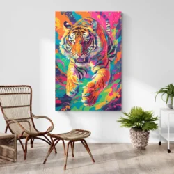 Tableau Felin Pop Art portrait 2 3 3.webp