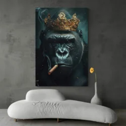 Tableau Gorille roi portrait 2 3 4.webp