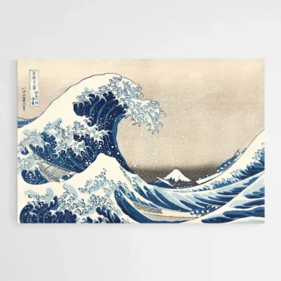 Tableau déco La Grande Vague de Kanagawa, estampe japonaise