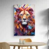 Tableau Lion Abstrait portrait 2 3 4.webp
