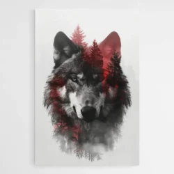 Tableau Loup Scandinave 1.webp