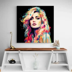 Tableau Madonna Pop Art carre 2.webp