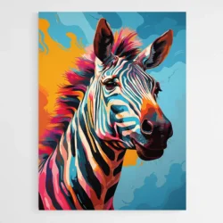 Tableau Pop Art Zebre 1.webp