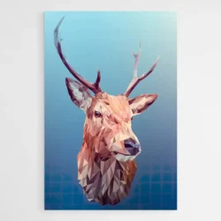 Tableau Scandinave Cerf Geometrique 1.webp