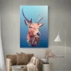 Tableau Scandinave Cerf Geometrique portrait 2 3 4.webp