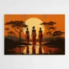 Tableau Silhouette Africaine 1.webp