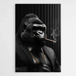 Tableau Singe Avec Cigare 1.webp