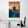Tableau Temple Japonais portrait 2 3 3.webp