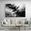 Tableau abstrait noir et blanc paysage 3 2 3.webp