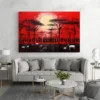 Tableau africain rouge paysage 3 2 2.webp