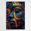 Tableau africain visage de profil 1.webp