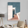 Tableau architecure bleu et blanc portrait 2 3 3.webp