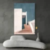 Tableau architecure bleu et blanc portrait 2 3 4.webp