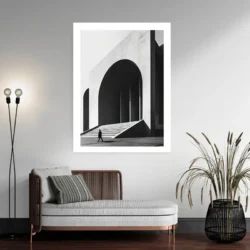 Tableau architecure noir et blanc portrait 3 4 3.webp
