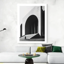 Tableau architecure noir et blanc portrait 3 4 4.webp