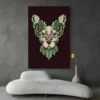 Tableau chat abstrait portrait 2 3 4.webp