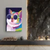 Tableau chat lunettes portrait 2 3 4.webp