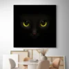 Tableau chat noir carre 2.webp